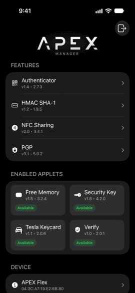 iOS版Apex Managerの画面 2